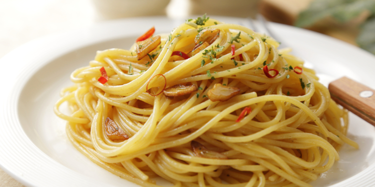 Pasta aglio e olio - oftewel pasta met olie en knoflook