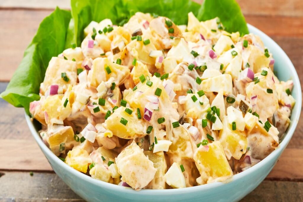 Aardappel salade - Lekker fris en romig