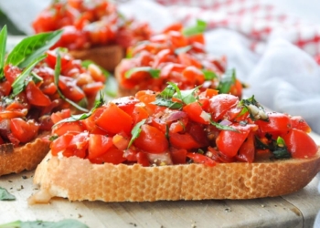 Bruschetta met tomaten