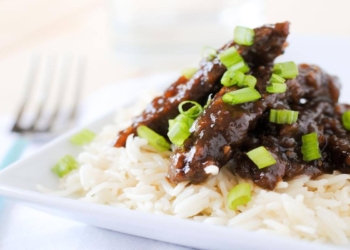 Beef teriyaki met rijst