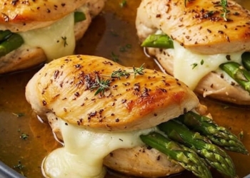 Zó maak je de lekkerste gevulde kipfilet met asperges: sappig en vol smaak