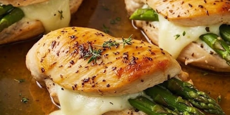Zó maak je de lekkerste gevulde kipfilet met asperges: sappig en vol smaak